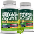 New Age Oregano Oil Garlic Extract Olive Leaf with Astragalus – 120 Count | Immune Support Supplement for Women & Men