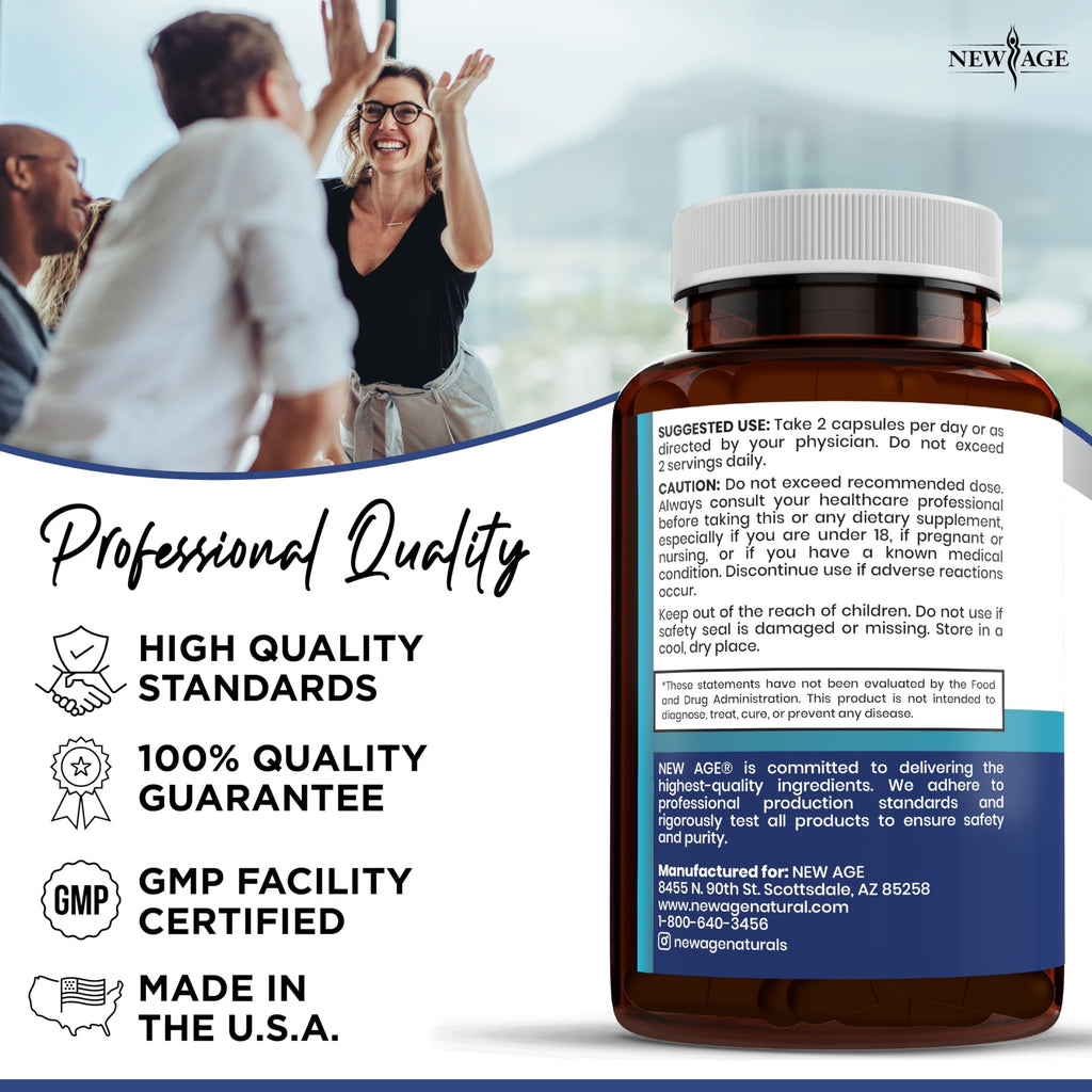 NEW AGE Pro Optimize Probiotics — 70B CFU, Dong Quai, Menopause Support (Pack of 2)