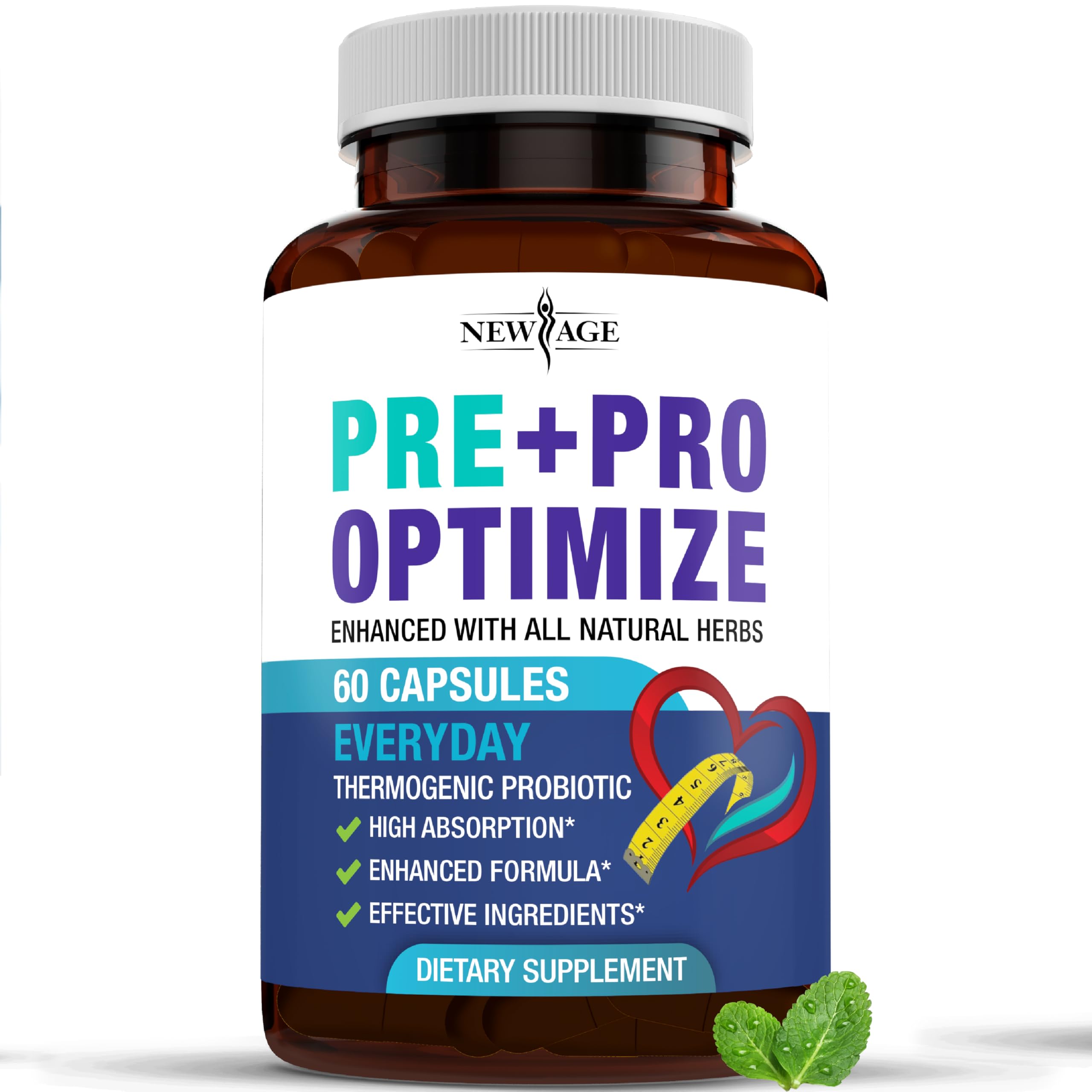 NEW AGE Pro Optimize Probiotics for Women – Menopause & Digestive Health (Dong Quai 565mg)
