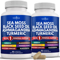 NEW AGE Sea Moss Capsules with Black Seed Oil, Ashwagandha & Turmeric – Gluten Free
