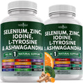New Age Selenium, Zinc, Iodine, L-Tyrosine & Ashwagandha - 120 Count Supplement