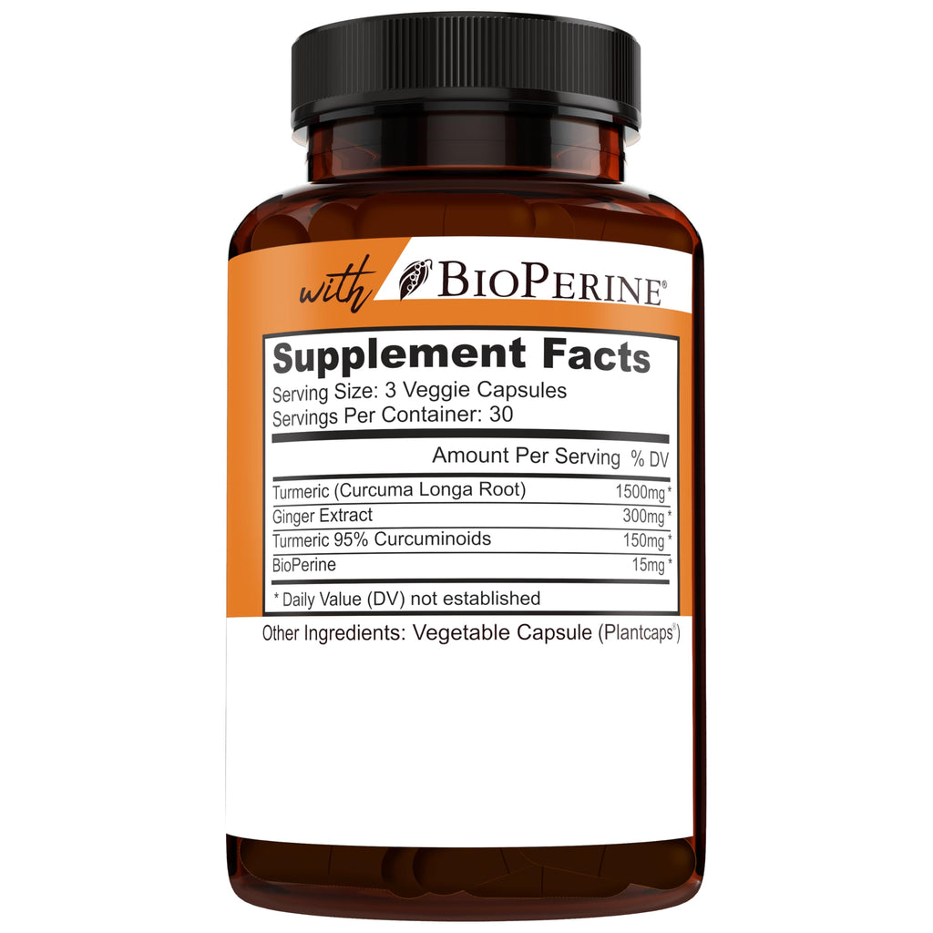 NEW AGE Turmeric Curcumin Capsules – 180 Count, Pack of 2, Standardized Curcuminoids