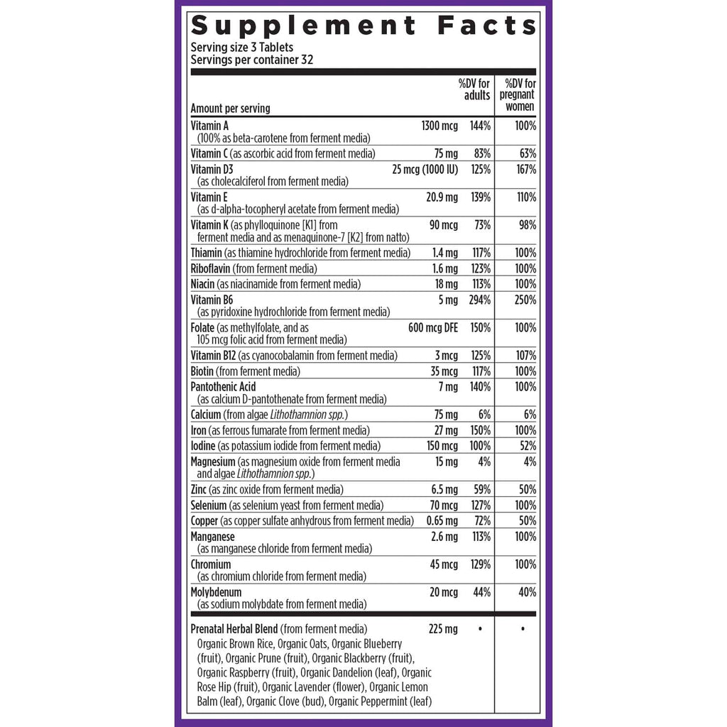 New Chapter Advanced Perfect Prenatal – 96ct, Organic & Non-GMO