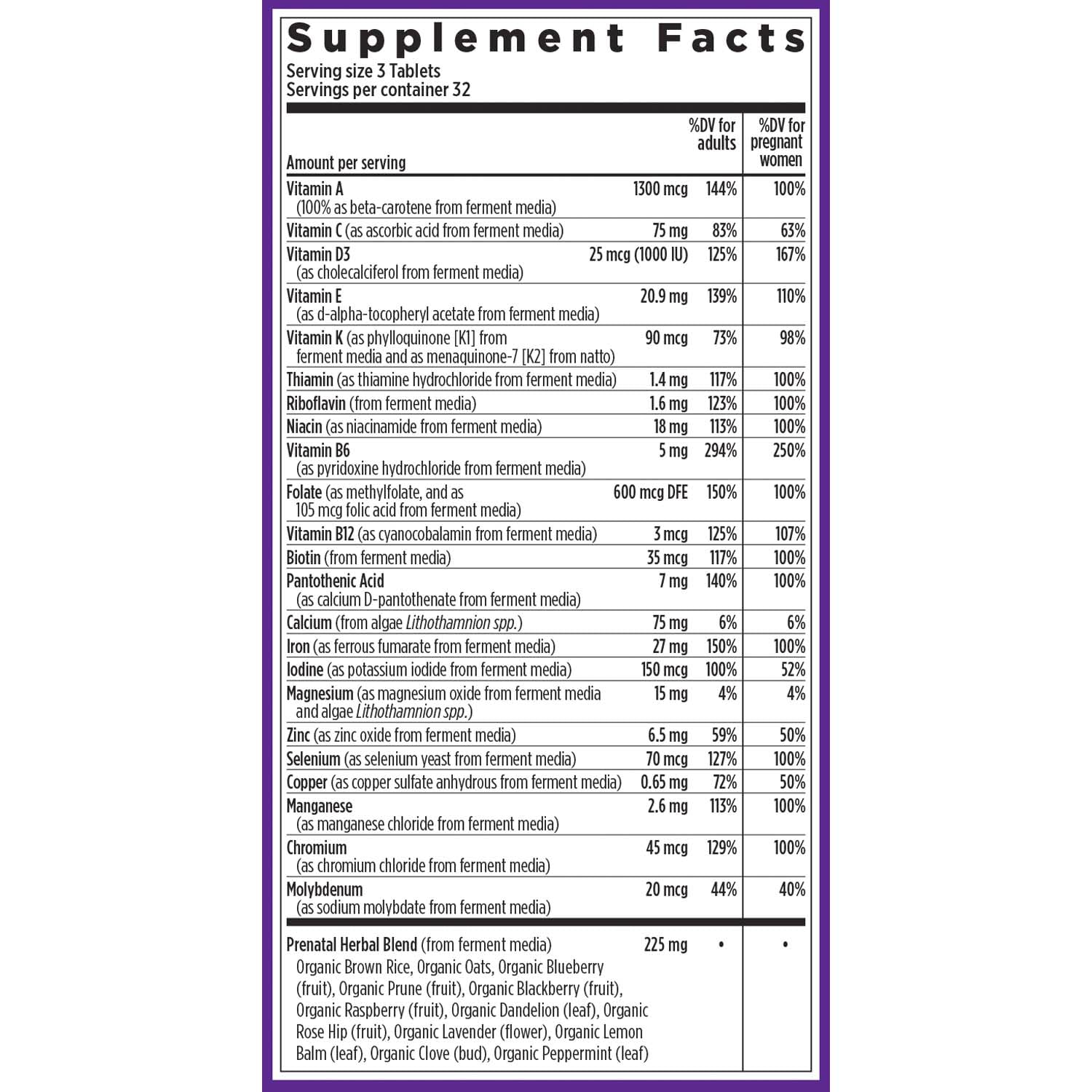 New Chapter Advanced Perfect Prenatal – 96ct, Organic & Non-GMO