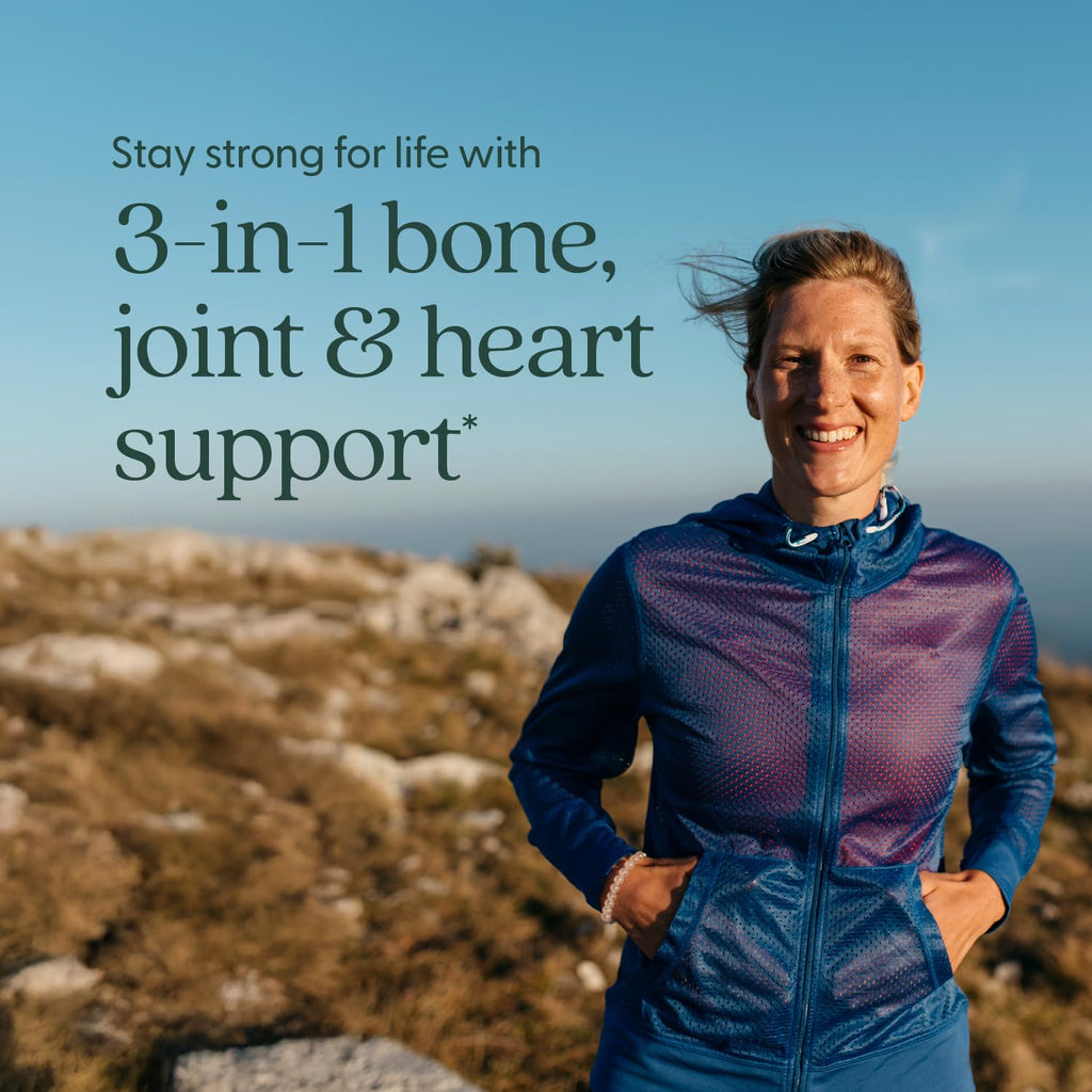 New Chapter Bone Strength Calcium Supplement with Vitamin D3, K2, Magnesium - 120 Tablets