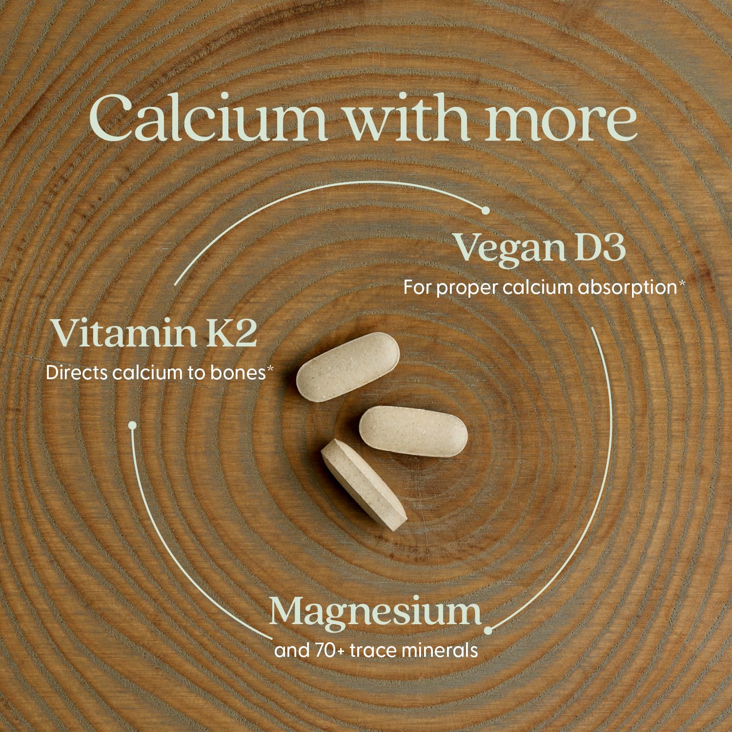 New Chapter Bone Strength Calcium Supplement with Vitamin D3, K2, Magnesium - 120 Tablets