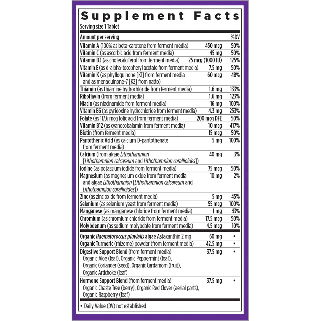 New Chapter Every Women's One Daily 55-plus 90ct – Fermented Multivitamin for 50+ Vitality