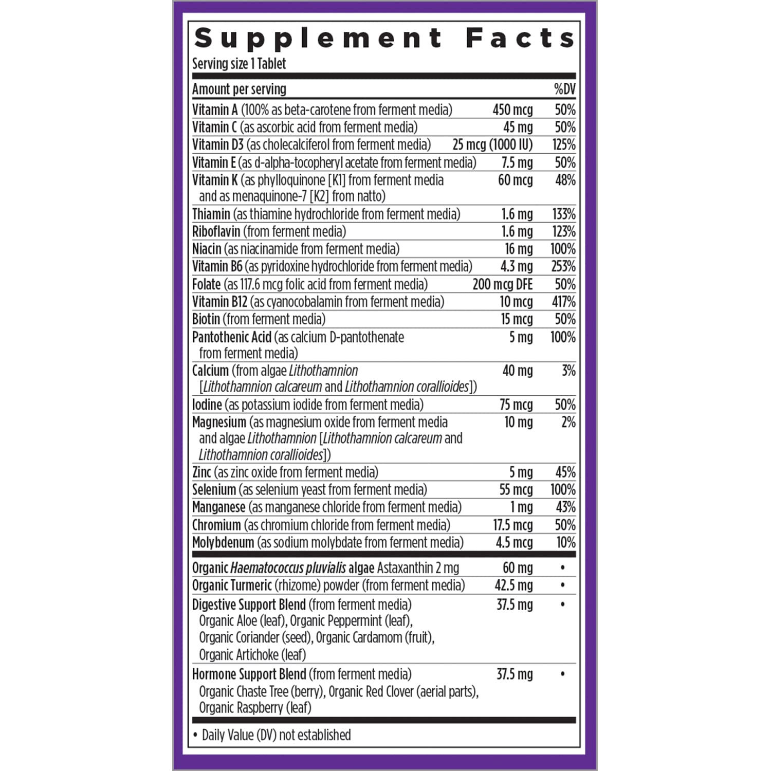 New Chapter Every Women's One Daily 55-plus 90ct – Fermented Multivitamin for 50+ Vitality