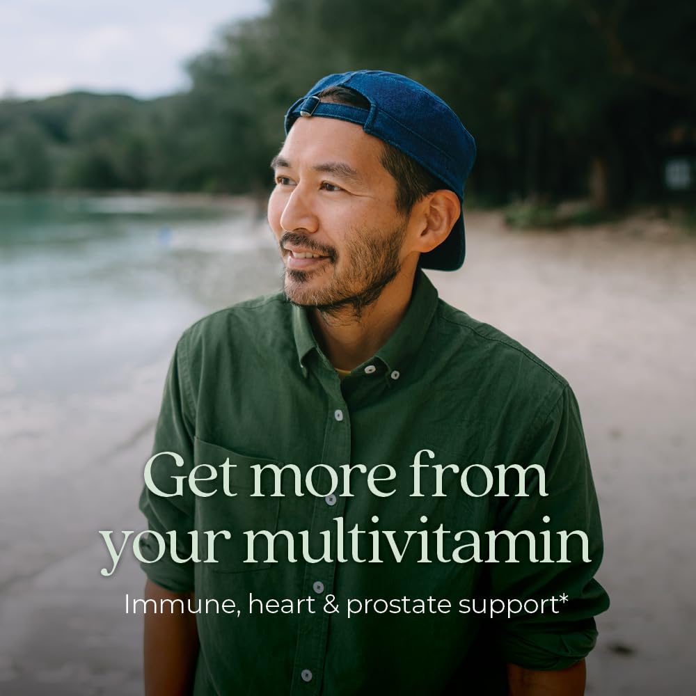 New Chapter Men’s Multivitamin 40+ | One Daily Fermented Multivitamin for Energy, Immunity & Heart Health | Gluten-Free & Non-GMO | 72 Tablets