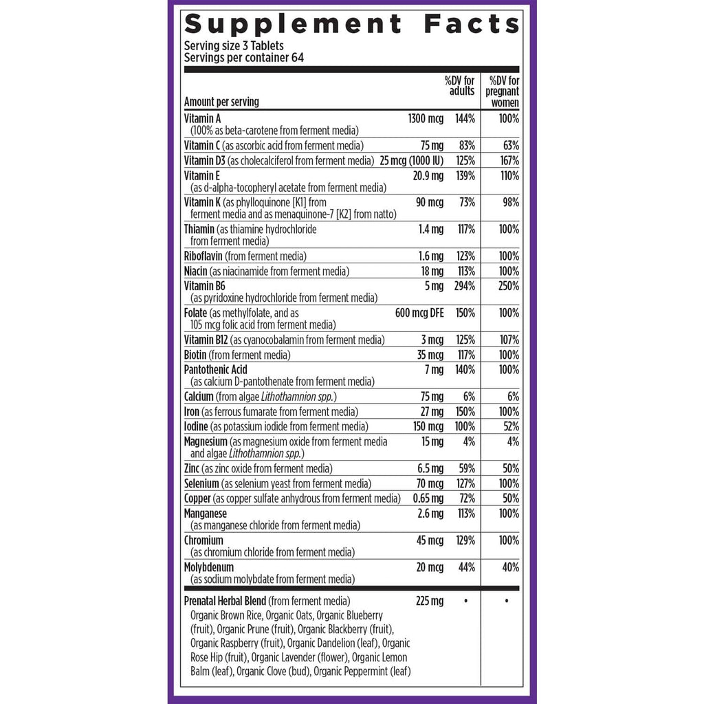 New Chapter Perfect Prenatal Vitamins – Organic, Fermented, 192 ct