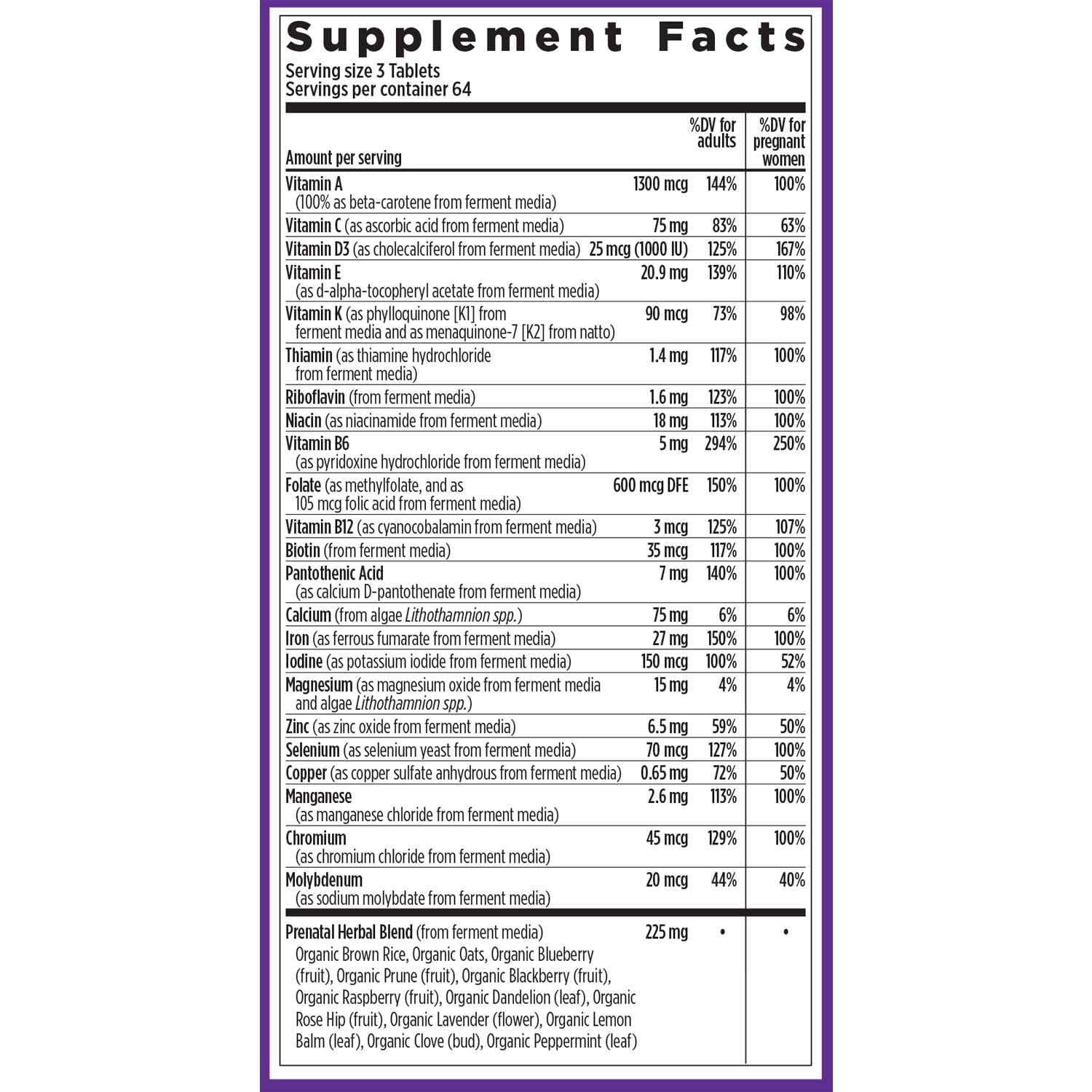New Chapter Perfect Prenatal Vitamins – Organic, Fermented, 192 ct