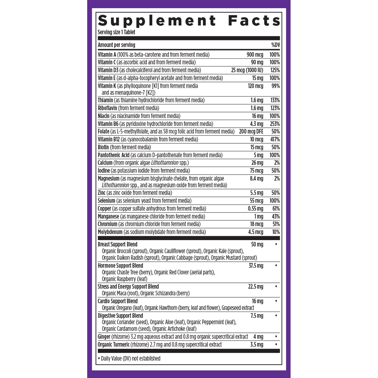 New Chapter Women’s 40+ Multivitamin – One Daily, Fermented Nutrients, Gentle on Empty Stomach