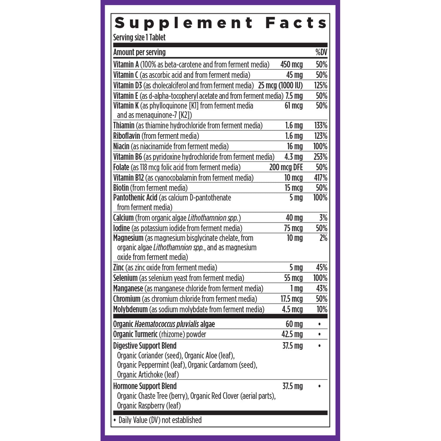 New Chapter Women's 55+ One Daily Multivitamin with Astaxanthin | Immune, Heart & Bone Support