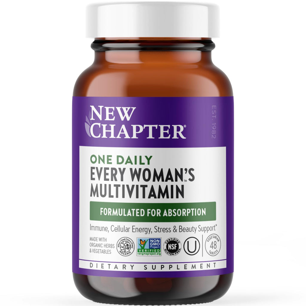 New Chapter Women’s One Daily Multivitamin – Gentle, Fermented Nutrition for Immune Support & Hair Health