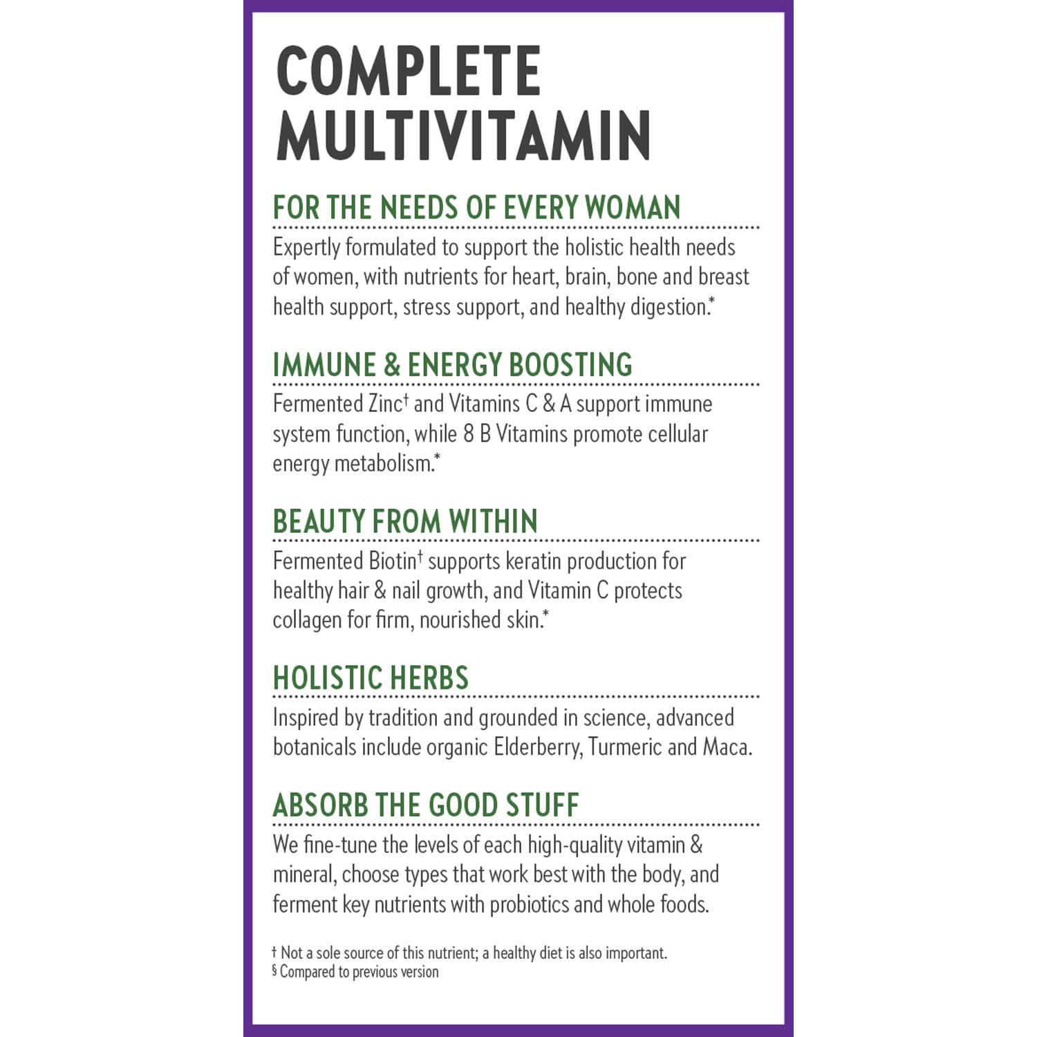 New Chapter Women’s Multivitamin with Iron, D3, B Vitamins & Zinc – Gentle on Empty Stomach, One Daily