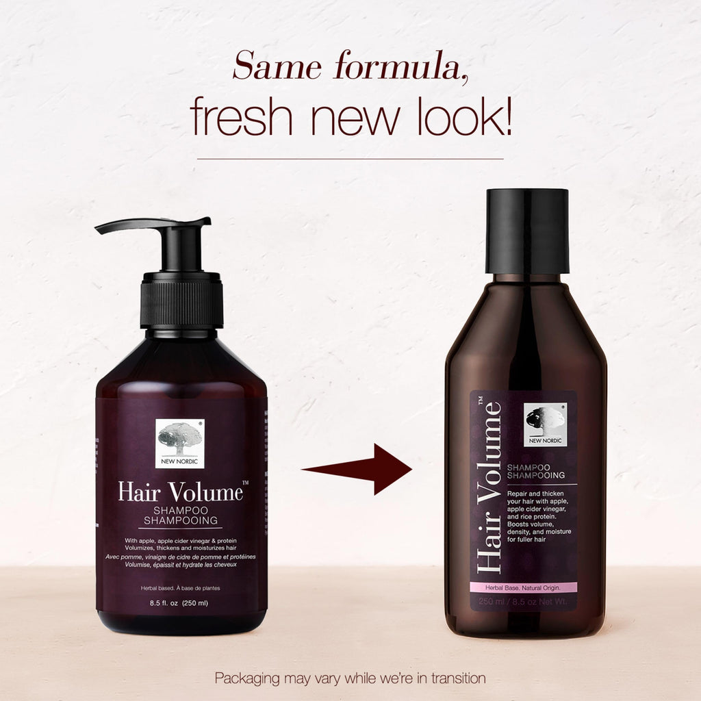 New Nordic Hair Volume Shampoo — Herbal Vegan Formula for Thicker, Fuller Hair (8.5 Fl Oz)