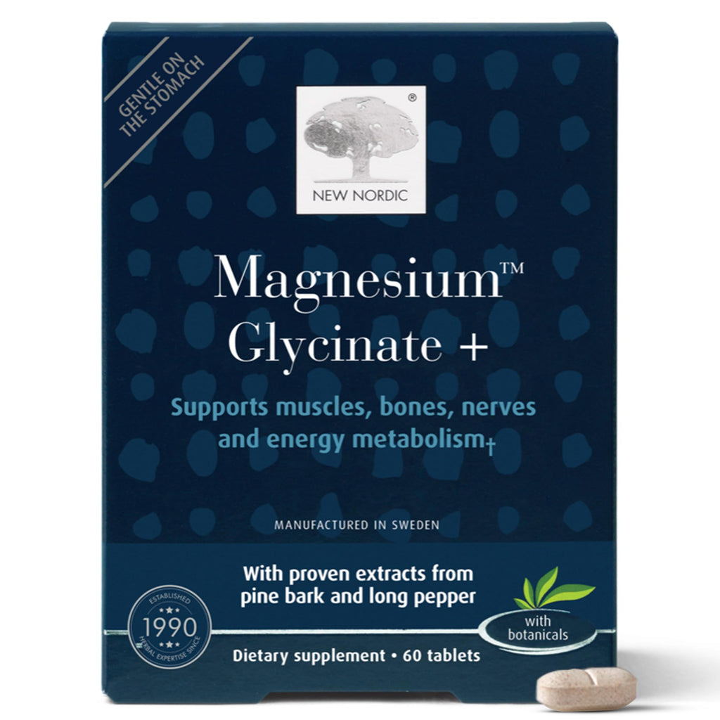 New Nordic Magnesium Glycinate 220 mg – Max Absorption, 30 Servings