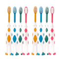 Newrichbee 8-Pack Kids Toothbrushes - Ultra-Soft Deer Design (Ages 2-8)