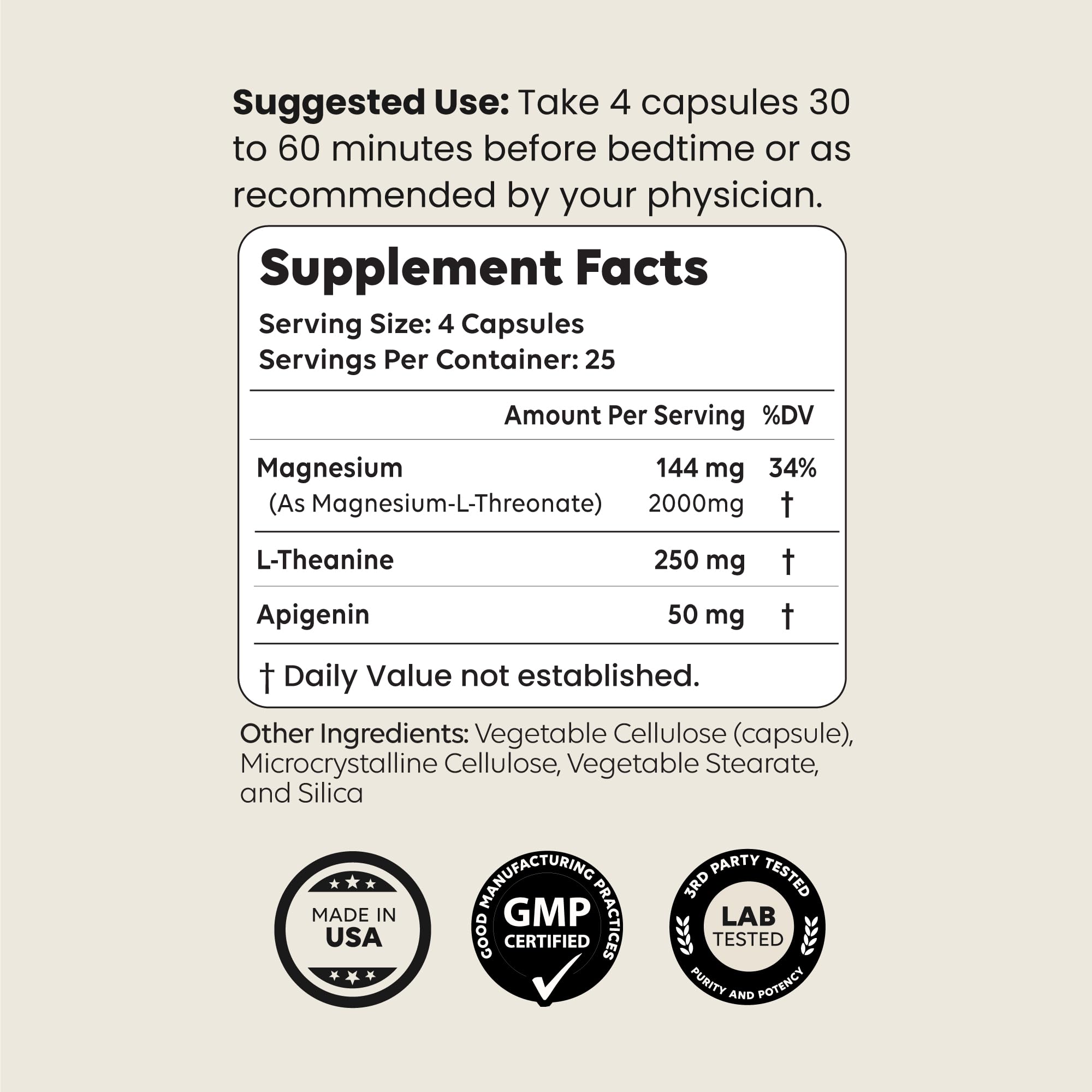 Newt's Sleep Aid | Magnesium Threonate, Apigenin & Theanine | Melatonin-Free Sleep