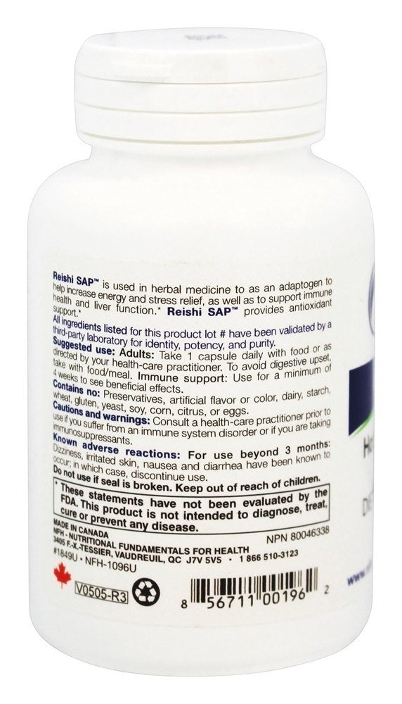 NFH - Reishi SAP - 60 Capsules | Immune Support
