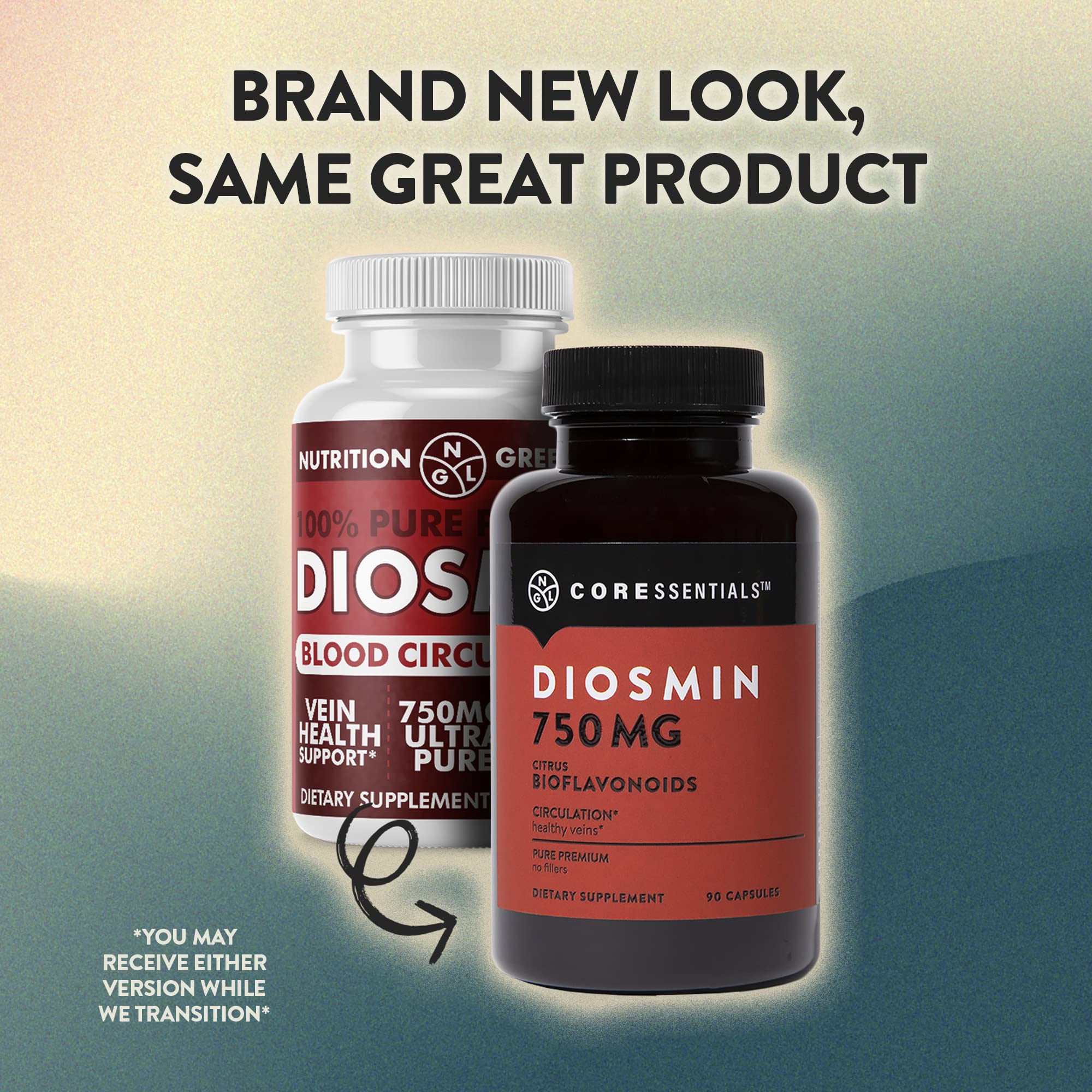 NGL Pure Diosmin 750 mg – Citrus Bioflavonoids for Blood Circulation & Leg Vein Health | 90 Capsules