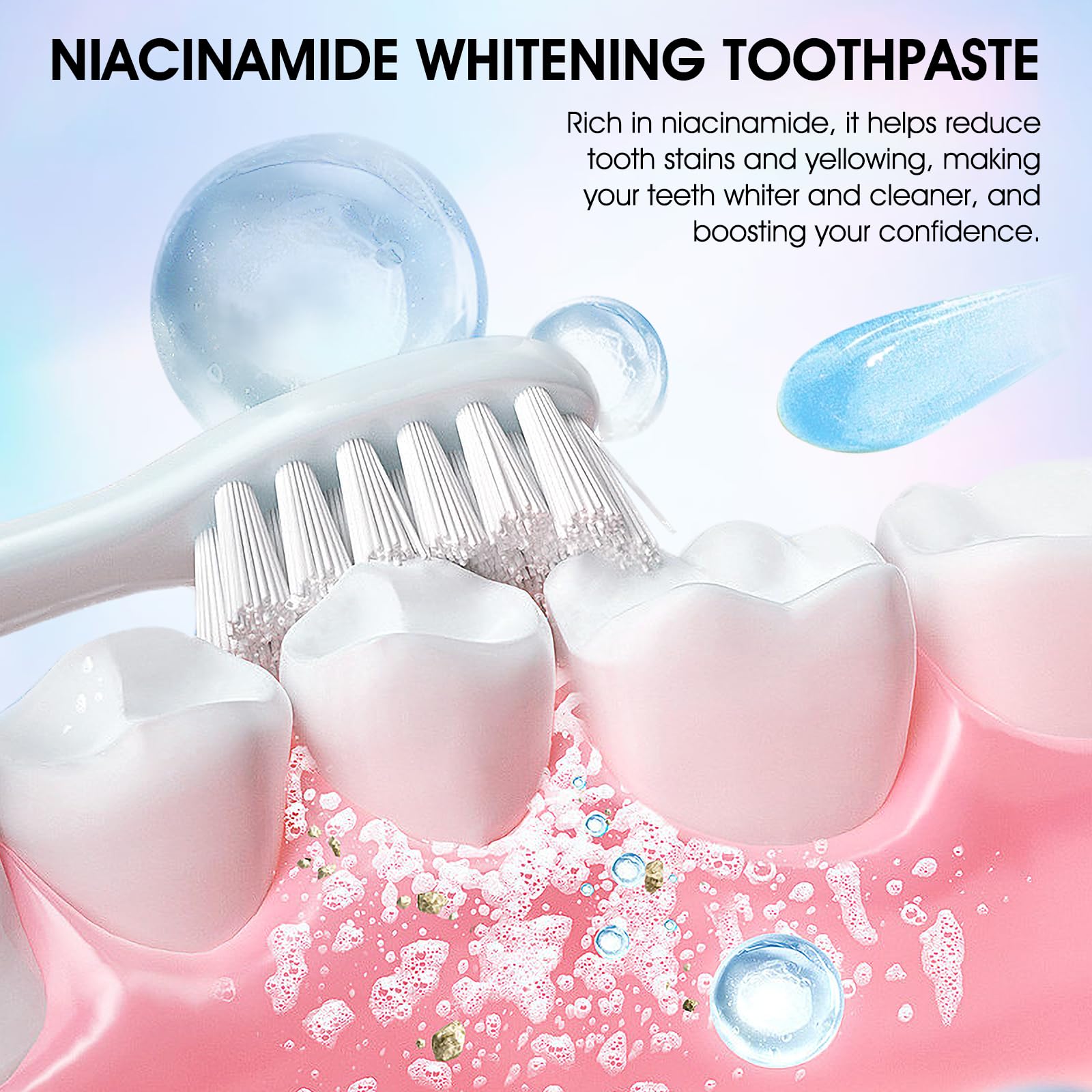 Niacinamide Whitening Toothpaste – Complete Care, Repair & Fresh Breath (2PCS)