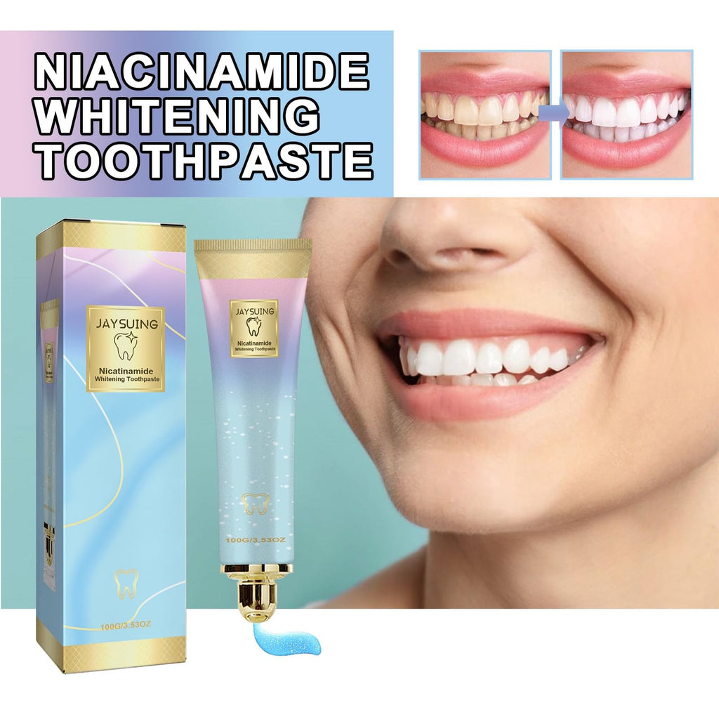 Niacinamide Whitening Toothpaste for Adults – Deep Stain Removal & Gum Health