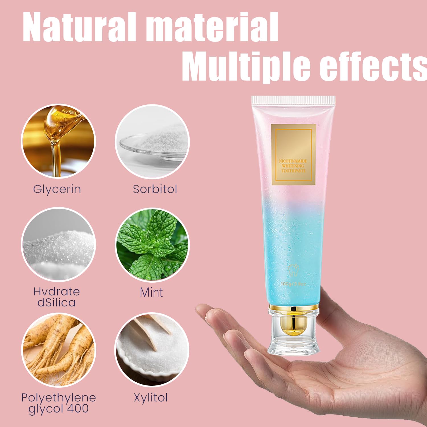 Niacinamide Toothpaste – Intensive Whitening & Fresh Breath (3.8oz)
