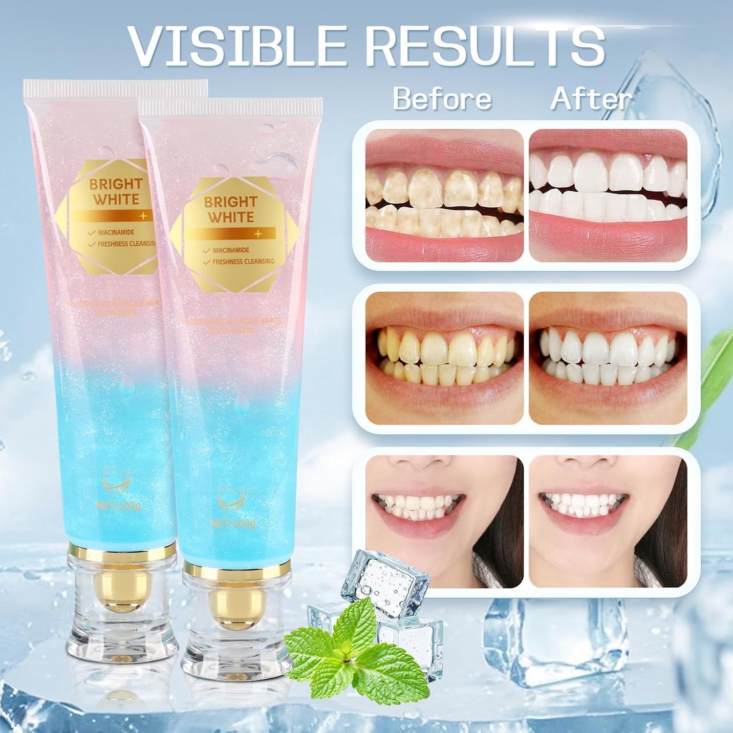 Niacinamide Whitening Toothpaste – Enamel Protection & Fresh Breath