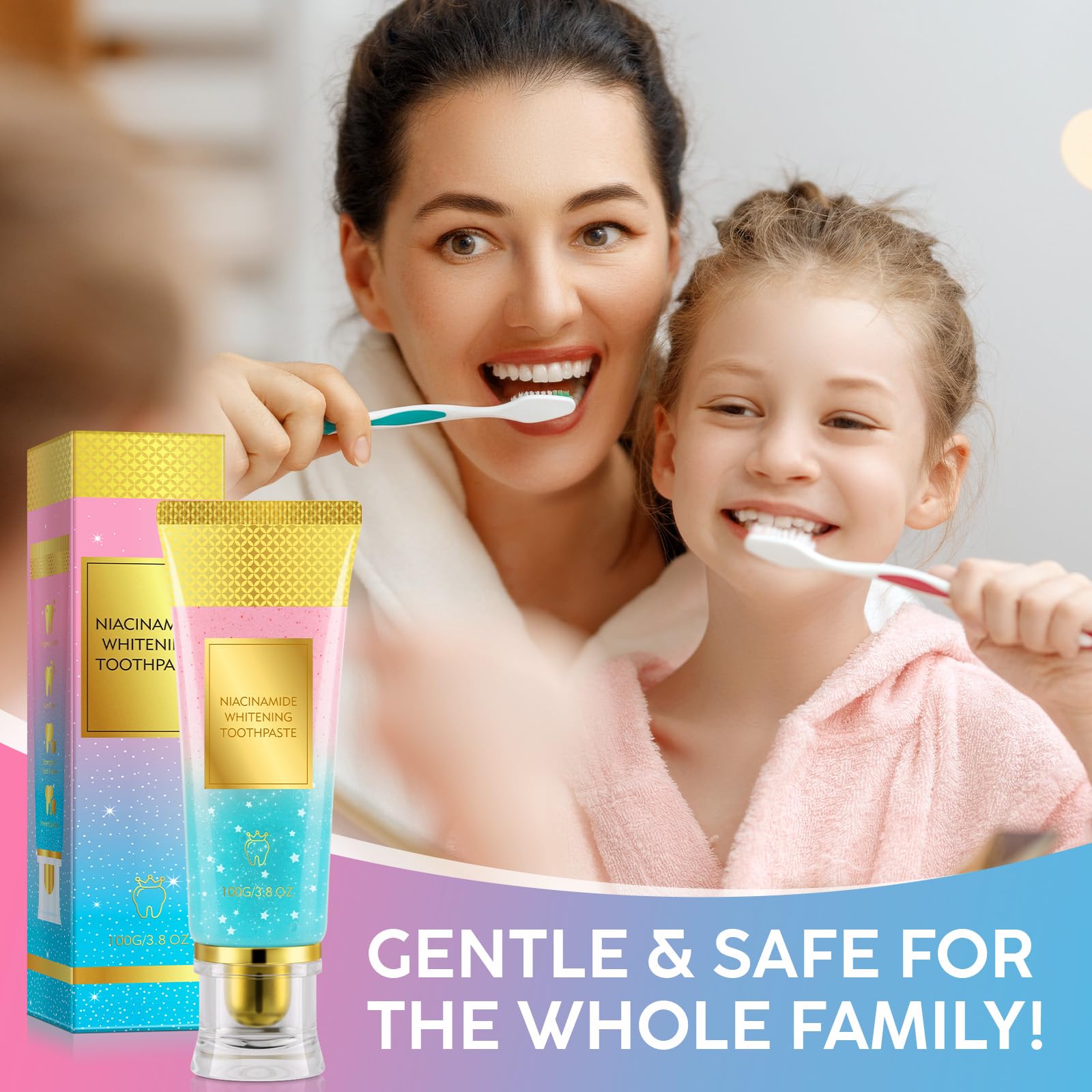 Niacinamide Whitening Toothpaste – Enamel Repair & Fresh Breath (1 Pack)