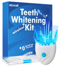 Teeth Whitening Kit for Sensitive Teeth – Nicwell LED Light, 35% Carbamide Peroxide, Desensitizing Pen + Travel Case