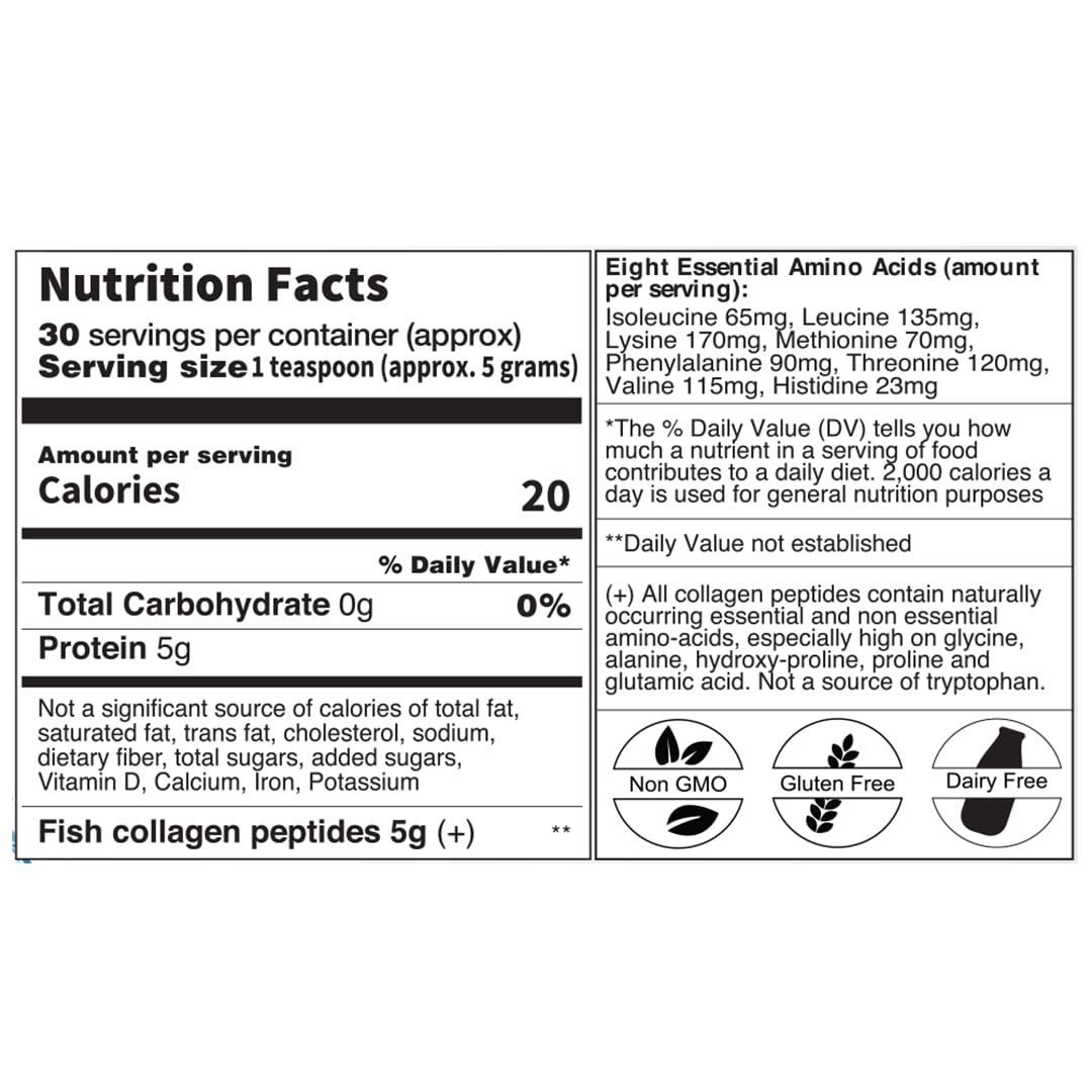 Nizen Marine Collagen PURE Powder – Unflavored, Non-Clumping, 5.29oz, Made in Japan