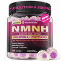 NMNH Gummies 300MG for Longevity – NAD+ Booster with Urolithin A, Polyphenols & Resveratrol | Sugar-Free 60ct