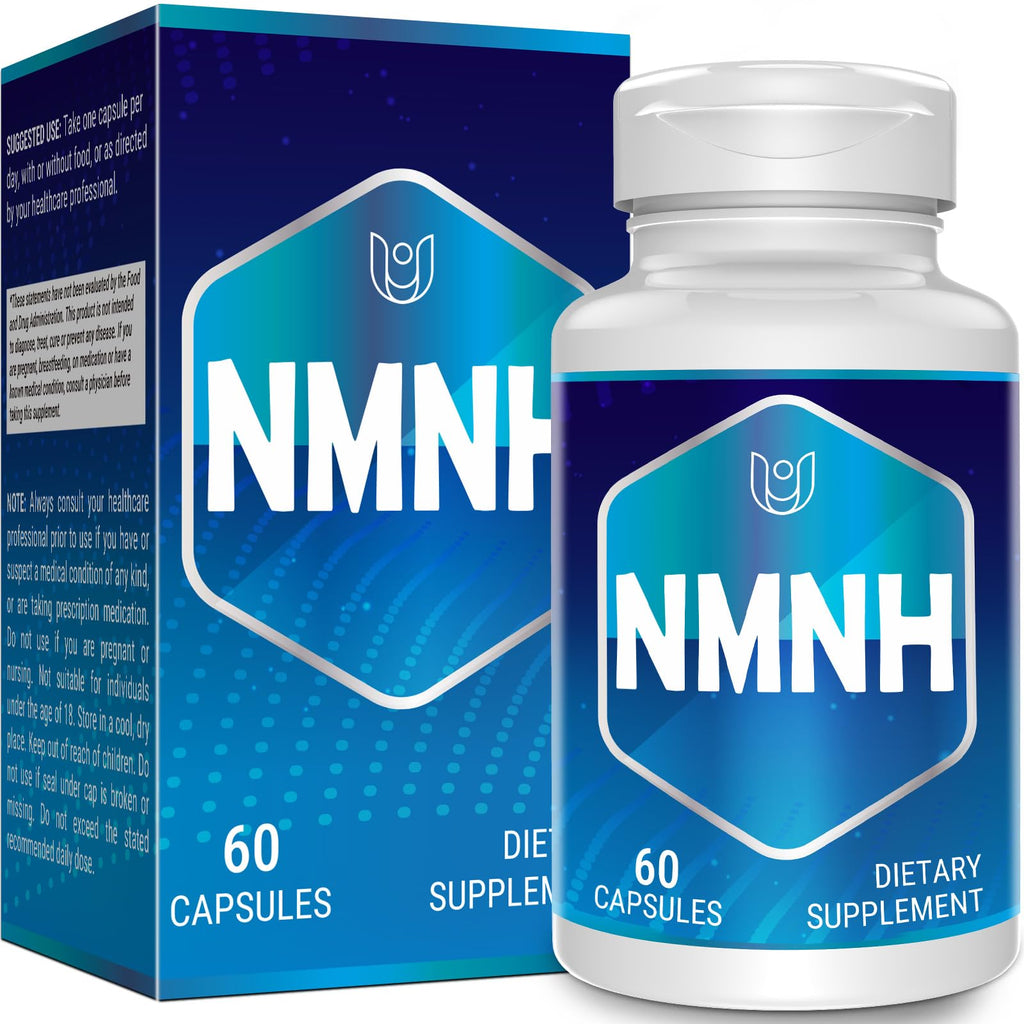 NMNH NMN Supplement – NAD+ Booster, Anti-Aging, 60 Capsules