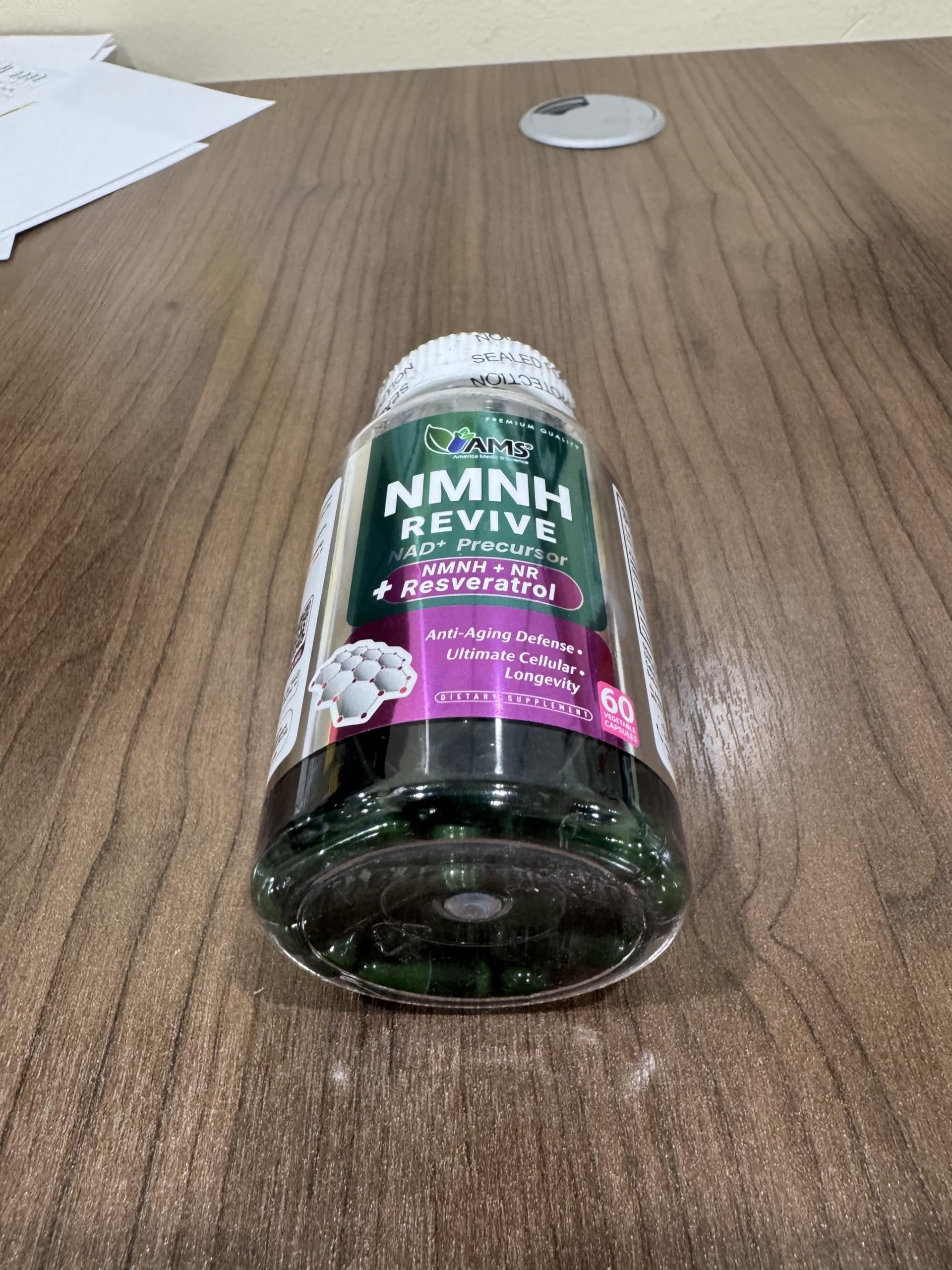 NMNH Revive by America Medic & Science – Dual NAD+ Precursor for Longevity, Energy & Skin Health | 60 Capsules