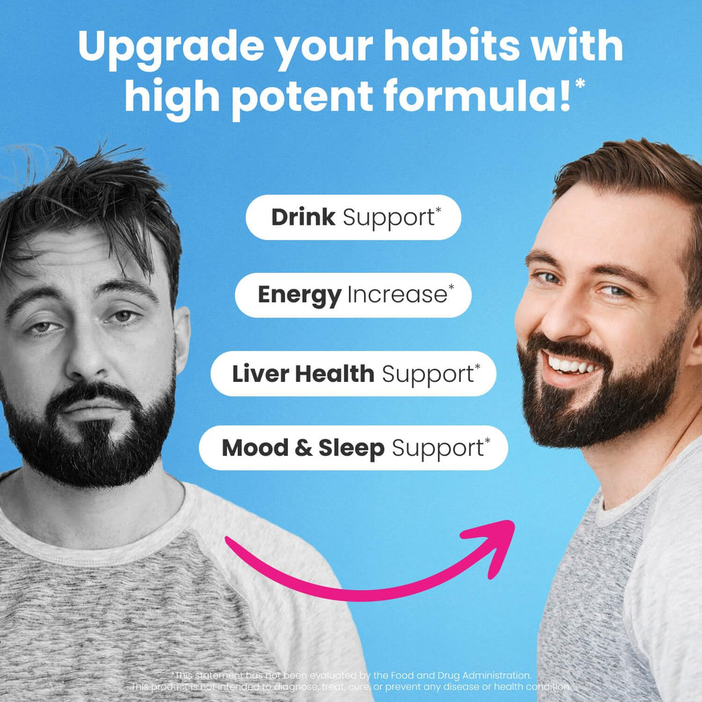 NoMoreDrinks Anti Alcohol Craving Supplement | Liver Detox & Energy Support