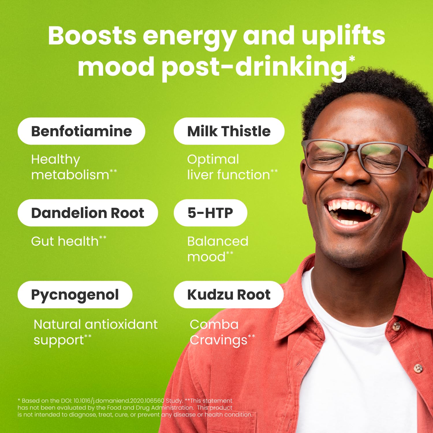 NoMoreDrinks Anti Alcohol Craving Supplement | Liver Detox & Energy Support