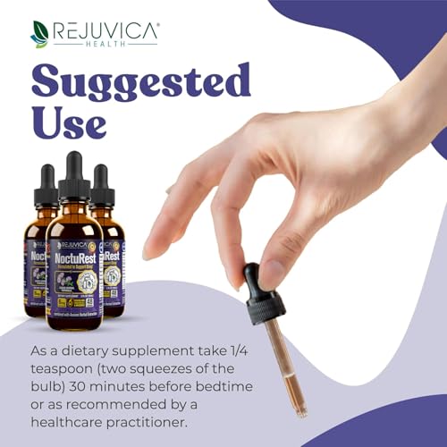 NoctuRest Natural Sleep-Aid with Valerian & Melatonin – Alcohol-Free Liquid for 2X Absorption