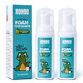 NOHOO Fluoride Free Foam Toothpaste for Kids – Cantaloupe Flavor (2 Pack)