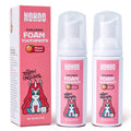 NOHOO Fluoride Free Foam Toothpaste for Kids – Peach Flavor (2 Pack)