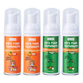 NOHOO Fluoride-Free Foam Toothpaste for Kids - Fruit Flavor (Orange & Watermelon) 60ml 4-Pack