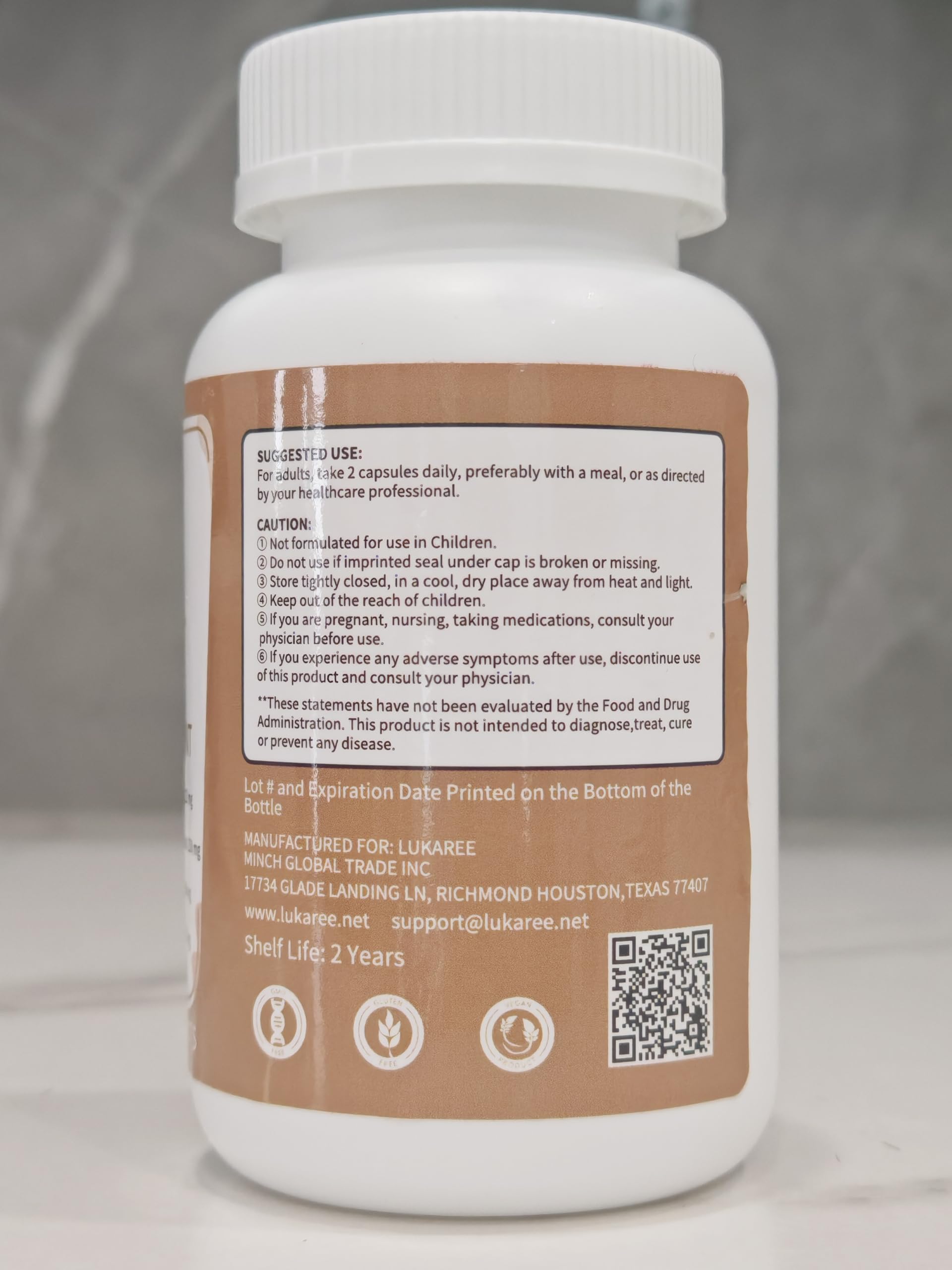 Lukaree 10-in-1 Cortisol Supplements – KSM-66 Ashwagandha + L-Theanine, 120 Caps (2 Pack)