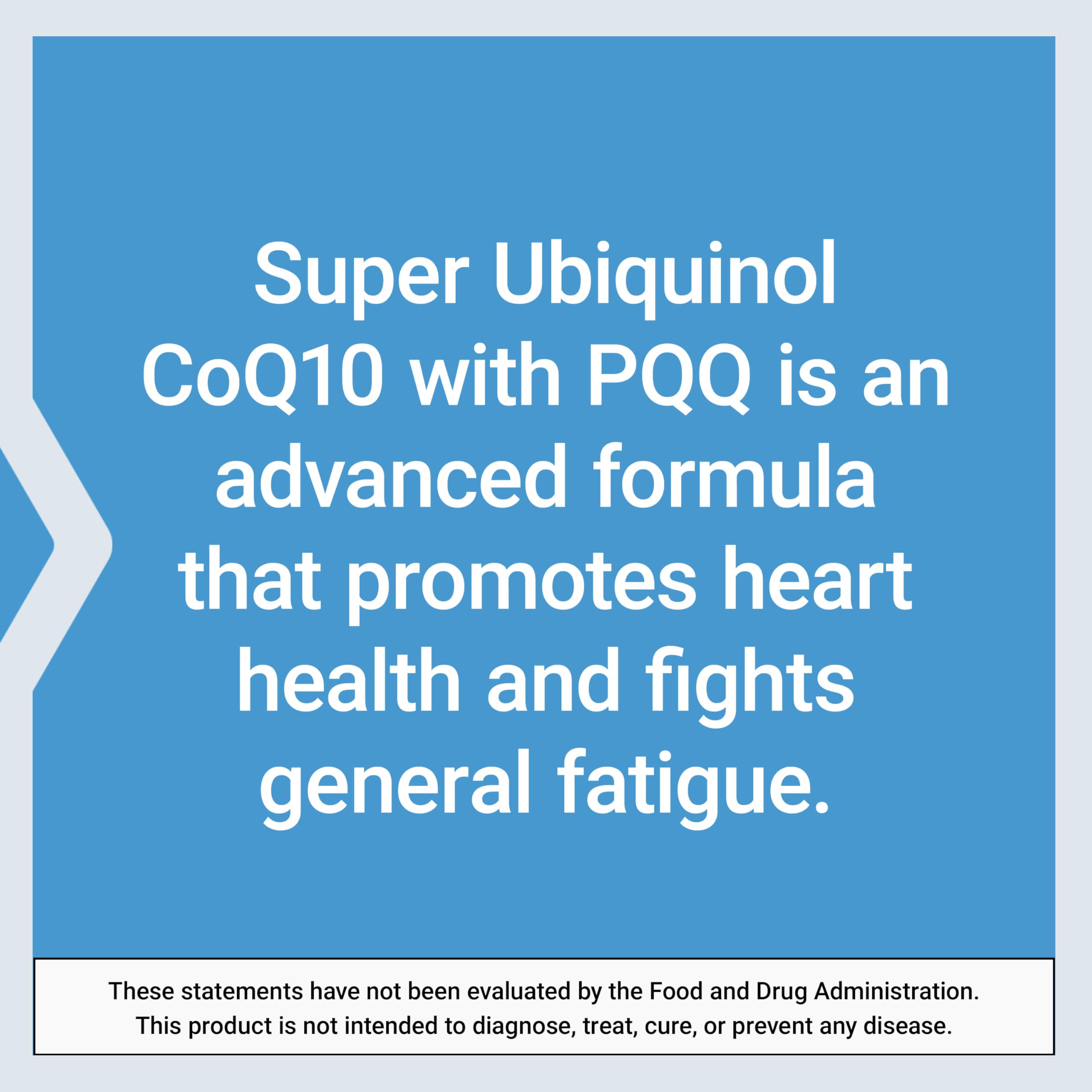 Life Extension Super Ubiquinol CoQ10 with PQQ – 100 mg CoQ10, Heart Health, Maximum Absorption, Non-GMO, Gluten-Free, 30 Softgels