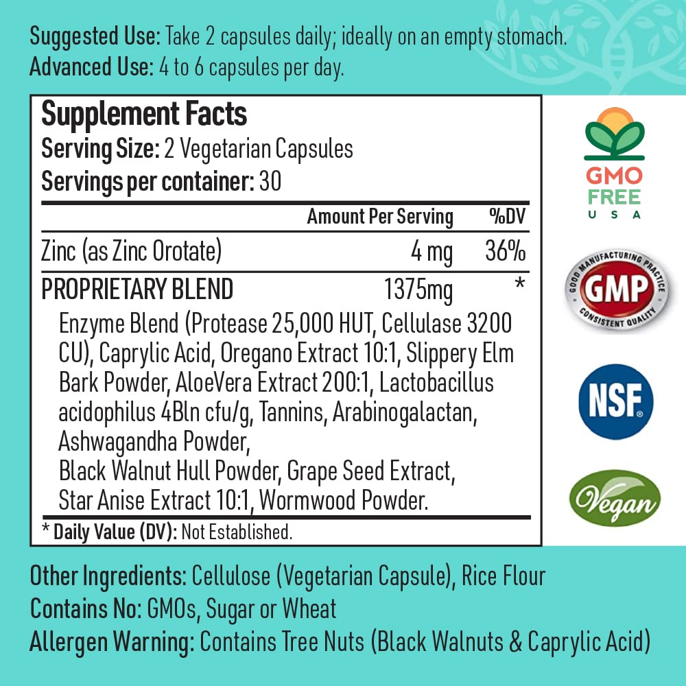 Liver Medic Candida Complex - Probiotic with Oregano Oil & Digestive Enzymes