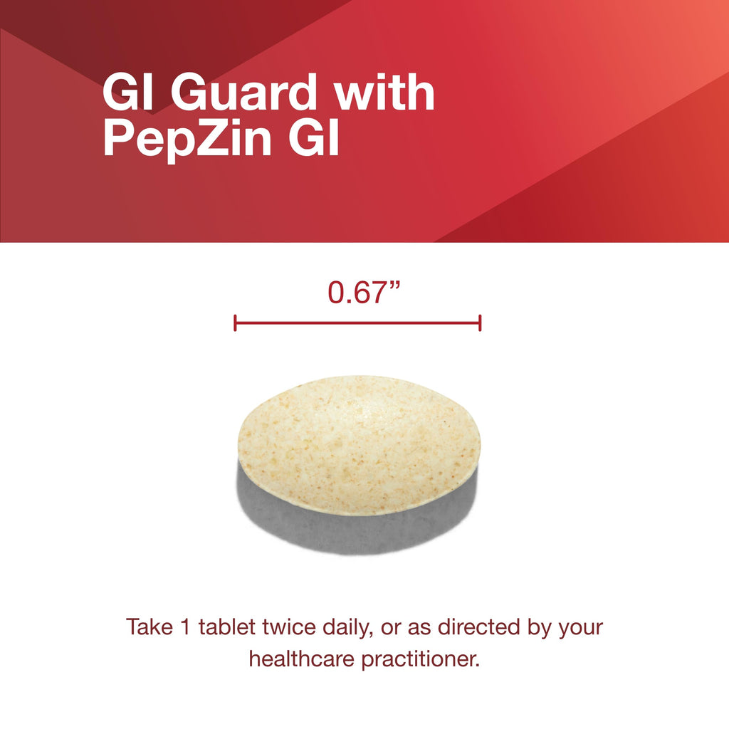 GI Guard with PepZin GI – Digestive Health | Non-GMO & Vegan | 60 Tablets