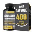 NooMost Ashwagandha Root Extract 15:1 with Black Pepper – 60 Capsules