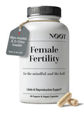 NØØT Female Fertility Supplement – Myo-Inositol & D-Chiro Inositol, CoQ10, Vitex & Shatavari | Vegan 60 Capsules