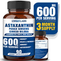 Nootrilabs Naturals Astaxanthin 15mg + Panax Ginseng + Ginkgo – 90 Vegan Capsules