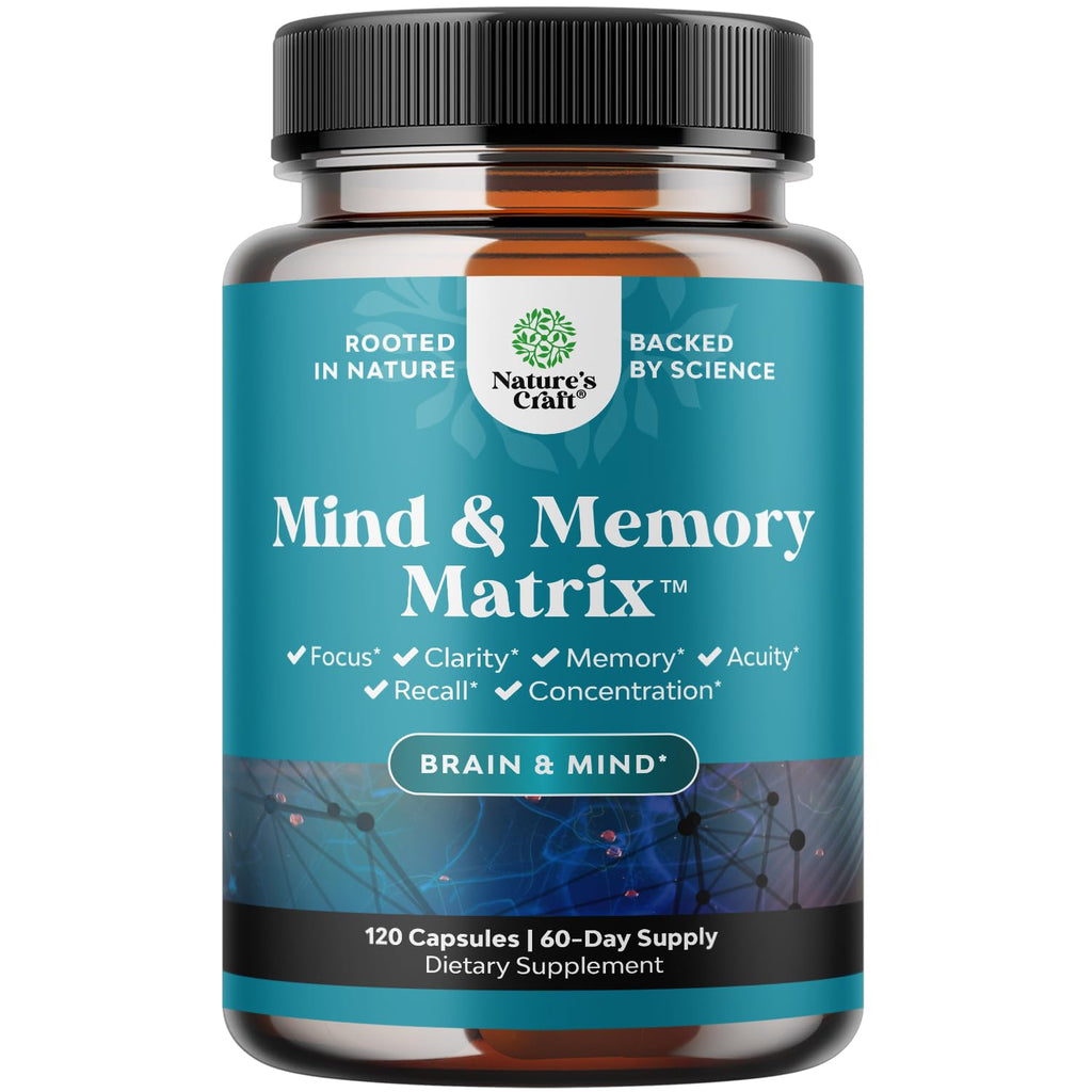 Nootropic Brain Supplement for Memory & Focus (120ct)