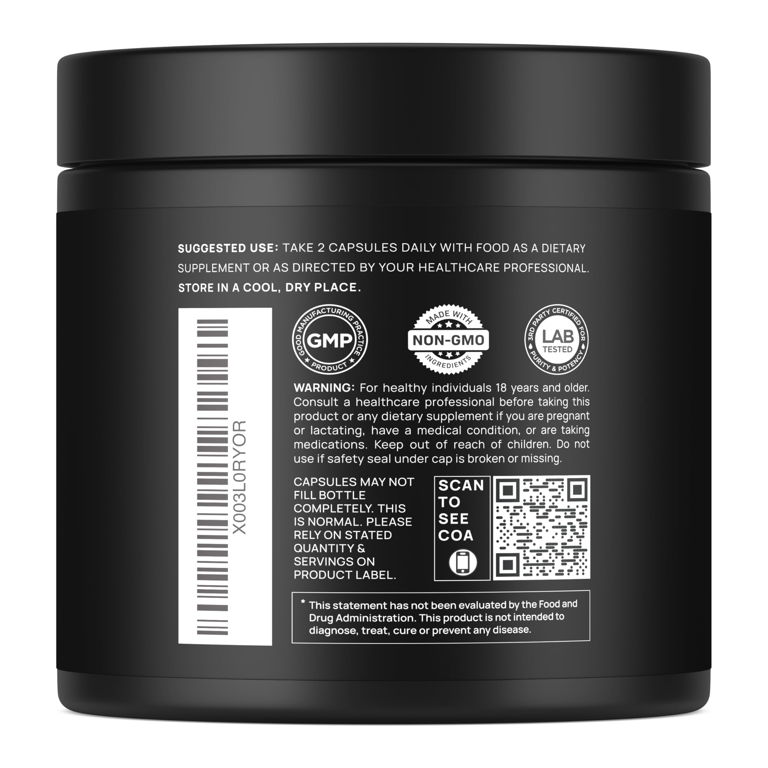 20,000mg 16x Strength Lions Mane Supplement Capsules Super Nootropic w. Ashwagandha & Rhodiola - Highest Potency Lion's Mane Mushroom Extract 50% Polysaccharides Brain Supplements for Memory and Focus